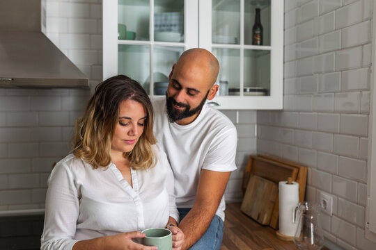 couple in love at home