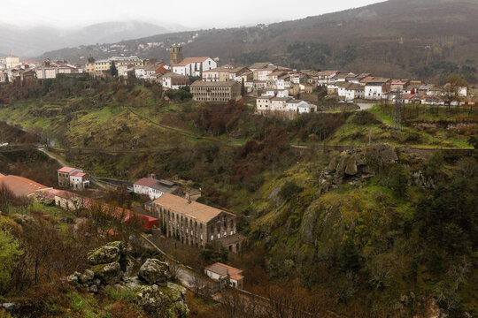 landscape of a town on a cloudy day