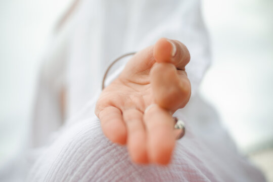 Hand Palm Fingers Yoga Meditation Position 