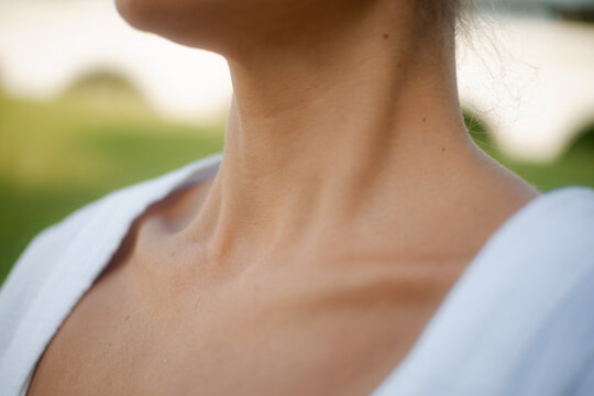 Breathing Yoga Meditation Neck Close-up