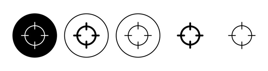 Target icon set. goal icon vector. target marketing icon vector