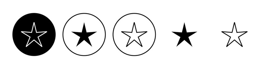 Obraz premium Star Icon set. rating icon vector. favourite star icon