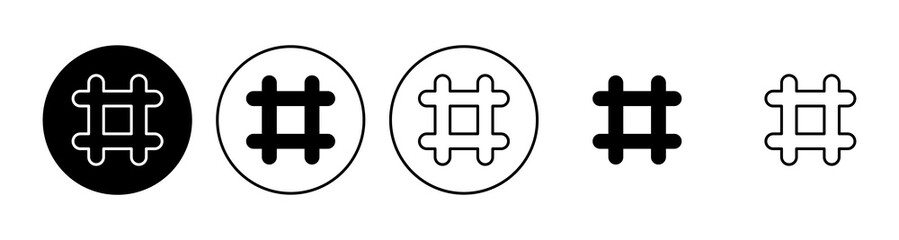 Obraz premium Hashtag icon set. hashtag symbol