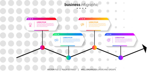 Set of infographic elements data visualization vector design template. Can be used for steps, options, business process, workflow, diagram, flowchart concept, timeline, marketing icons, info graphics.