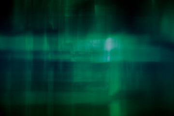 Another dimension, green glassy reflective light abstract