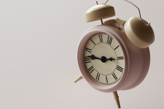 pink alarm clock