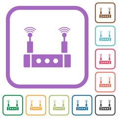 Wifi router simple icons