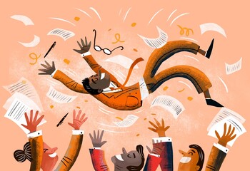 career achievement concept illustration