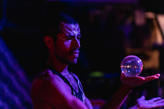 Man juggling. 