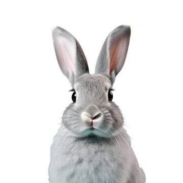 rabbit in a transparent background