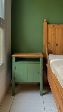 A corner in the bedroom, before and after concept