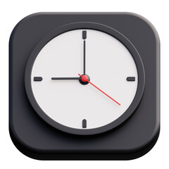 Clock - Mobile Apps 3D Icon