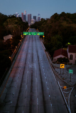 Los Angeles Freeway at Night 