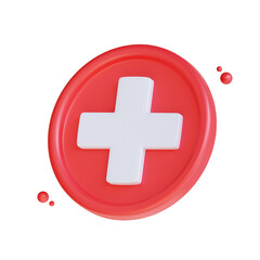 Medical Cross - Health and Medicine 3D Icon