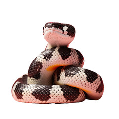 Obraz premium Eastern kingsnake with two heads on a transparent background