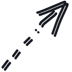 illustration of an arrows point on transparent background