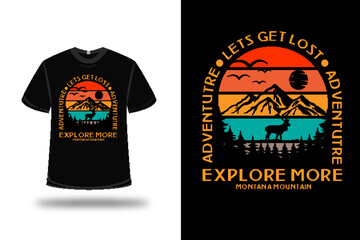 Montana Retro Vintage T Shirt Design