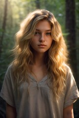 Naklejka premium portrait of a girl