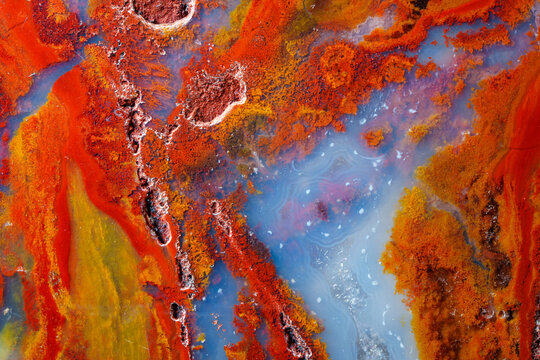 Colorful agate texture details