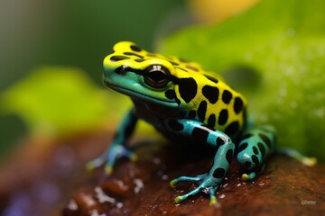Obraz premium Generative AI : Butterfly PeaClitoria ternateain the garden