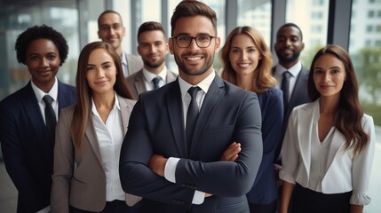 Fototapeta premium portrait of a business team