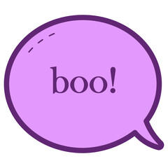 scare speech bubble icon