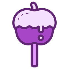 caramel apple icon
