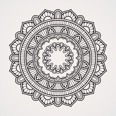 Traditional mandala circle shape. suitable for henna, tattoos, photos, coloring books. islam, hindu,Buddha, india, pakistan, chinese, arab