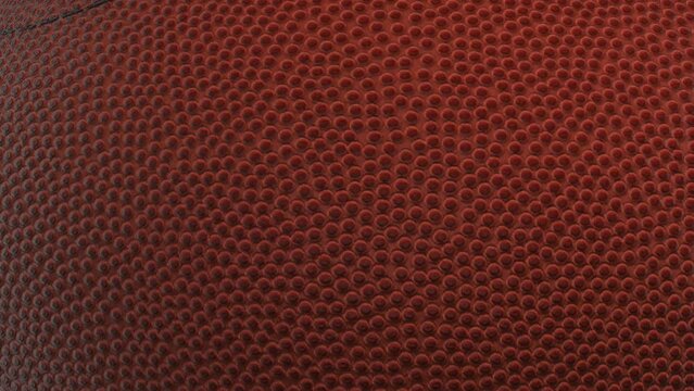 Football animation with transparent background ending on football texture.