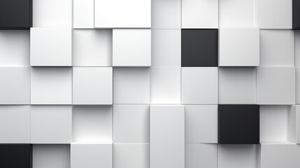 Abstract geometric white black tile texture background, modern design pattern for website.