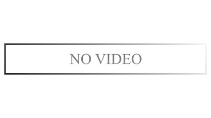No Video text animation image in high-resolution PNG format.