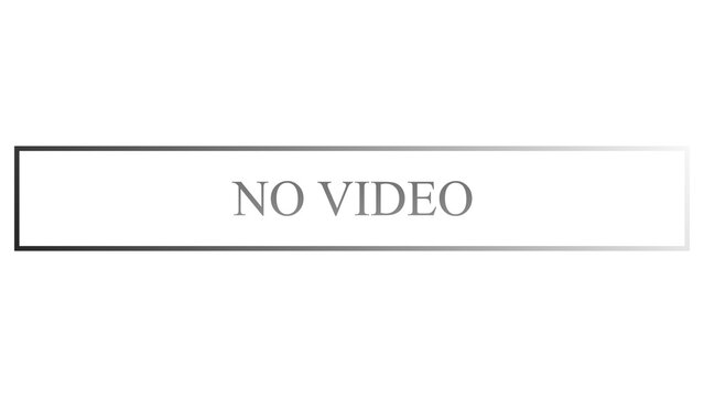No Video text animation image in high-resolution PNG format.