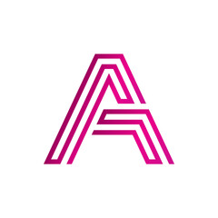 Monogram design vector logo. Monogram initial letter mark A logo design. Monogram design vector logo. Monogram initial letter mark A logo design simple A monogram