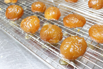 パティシエが作った栗の実、マロングラッセ、作り方