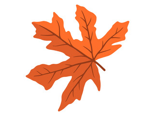 Fototapeta premium Autumn Falling Leaves Illustration 