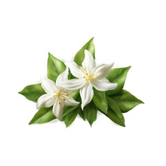 Obraz premium Star Jasmine , Isolated On Transparent, PNG