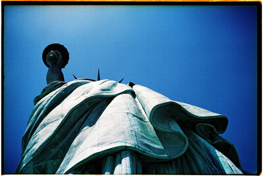 Lady Liberty from below, 35mm