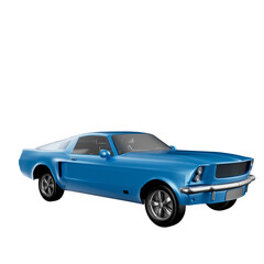 3D Old Car Illustration Pack