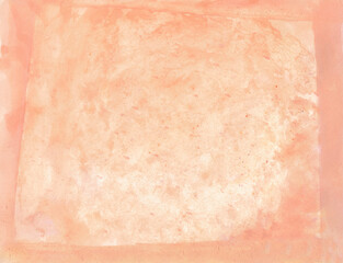 Watercolor painting abstract background or soft orange and white abstract watercolor texture backdrop on paper. Template for cover or card and poster. copy space for text. Hand painted texture style.