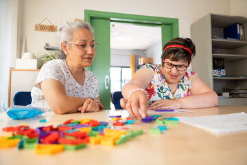 Therapist empowers cognitive skills, uplifting positivity.