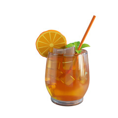 Summer Juice 3D Illustration