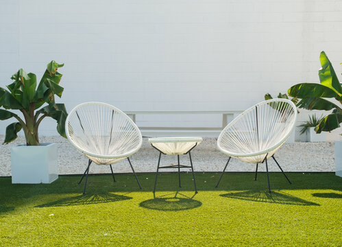 Outdoor Patio Seating at Cafe