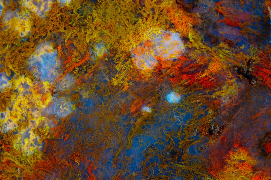 Colorful agate texture details