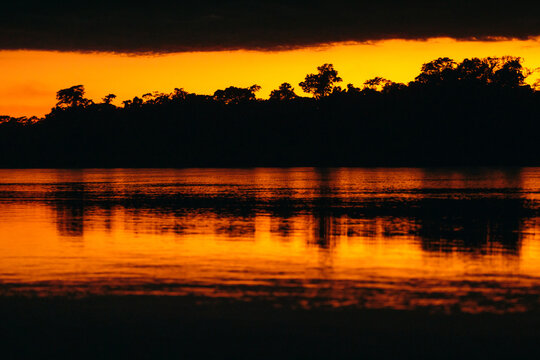 Tropical River at Sunrise