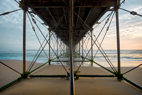 The view from underneath the Pimentel pier is the longest in Peru, measuring over 800 meters, and the sight is extraordinary.