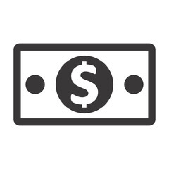 Money payment icon symbol vector image. Illustration of the dollar currency coin design image