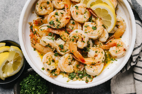 Garlic and herb butter shrimp