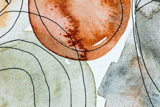 Creative painted background mixed media