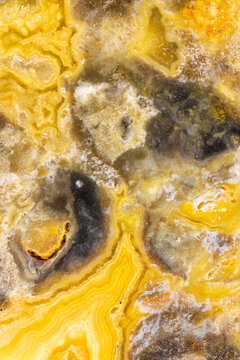 Natural Yellow Crazy Lace Agate Mineral Texture  