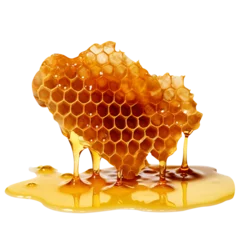 Fotobehang Honeycomb on a Transparent Background, png © Vector Nazmul
